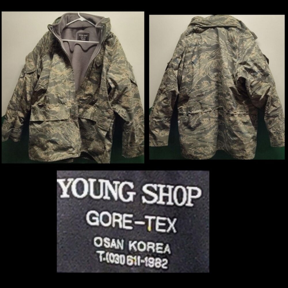 Gore-Tex Young Shop Camouflage Osan Korea Military Hunting Camo Coat Jacket